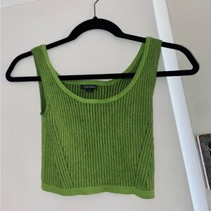 Sweater crop tank top xs
